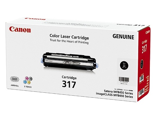 Mực in Mực đen Laser màu Canon Cartridge-317Bk