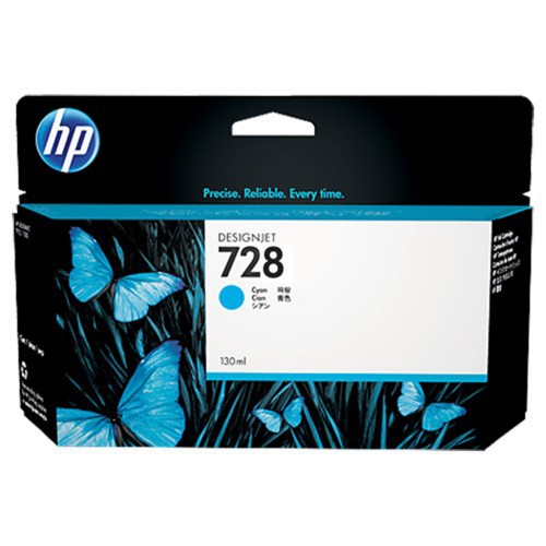 HP 728 130-ml Cyan DesignJet Ink Cartridge (F9J67A)