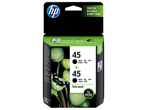 Mực in HP 45 2-pack Black Original Ink Cartridges (CC625AA)