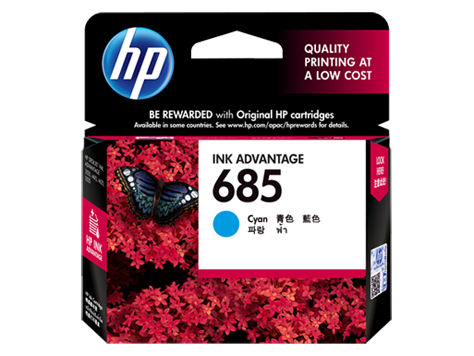 Mực in HP 685 Cyan Ink Cartridge (CZ122AA)