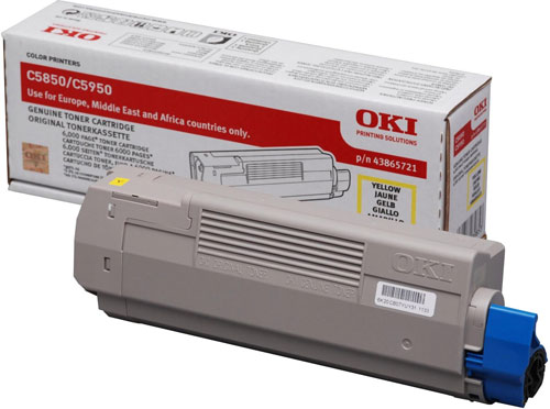 Mực in Oki C5850 Yellow Toner Cartridge