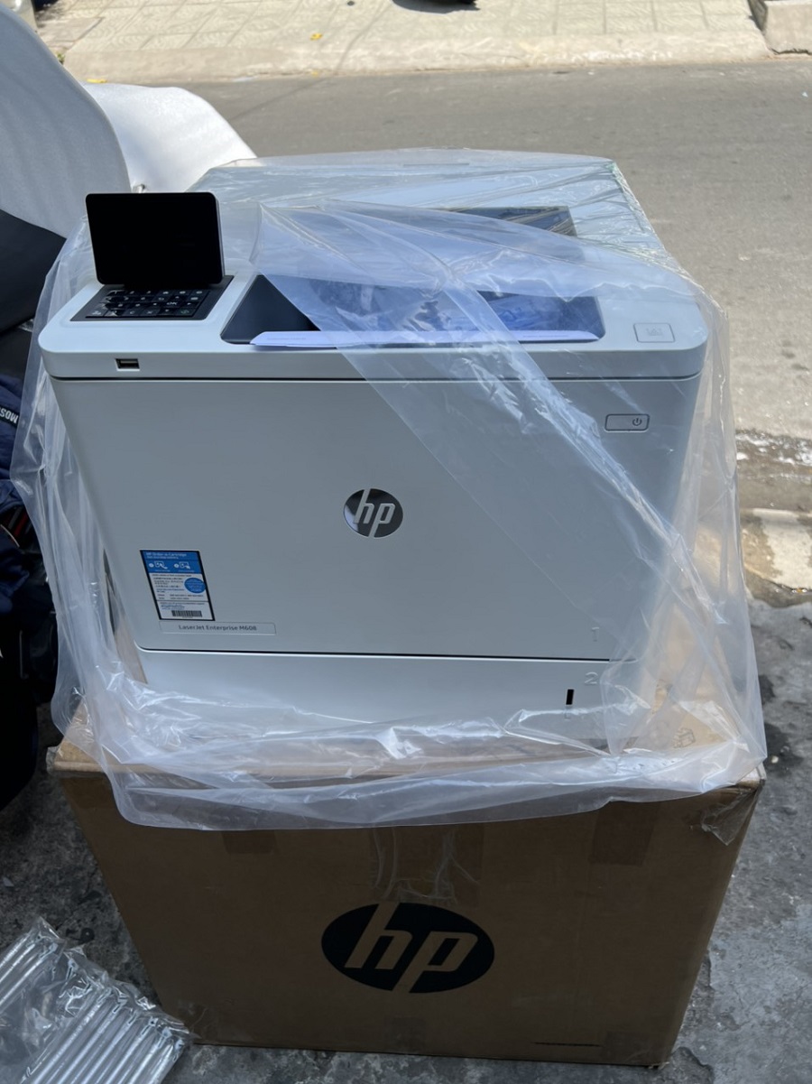 Thanh lý hp máy in HP M608dn còn mới 95-97 %  Nguyên Thùng