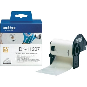 Nhãn Brother DK11207, CD/DVD Label for QL, 58mm x 58mm,  100 nhãn