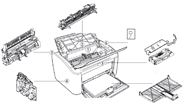 Các loại linh kiện máy in Canon 2900 thường phải thay?